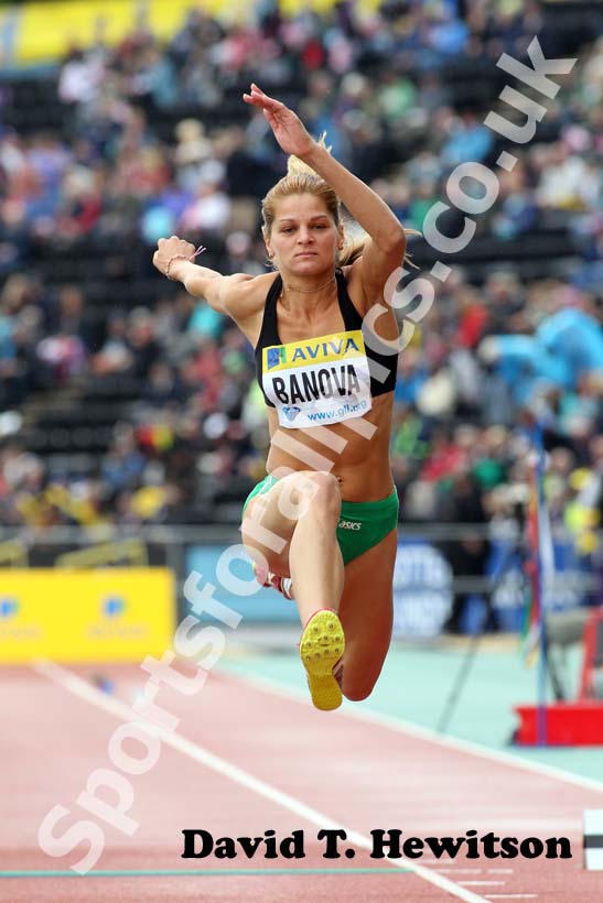 Andriyana  Banova in the triple jump, 2012 Samsung Diamond League, Crystal Palace, London.